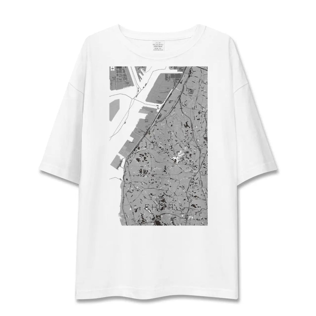 【知多(愛知県)】地図柄ビッグシルエットTシャツ