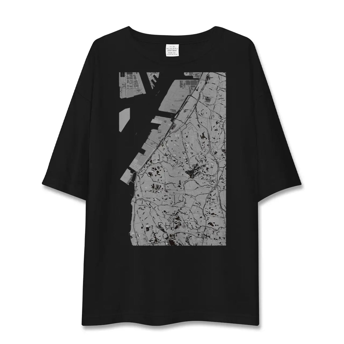 【知多（愛知県）】地図柄ビッグシルエットTシャツ