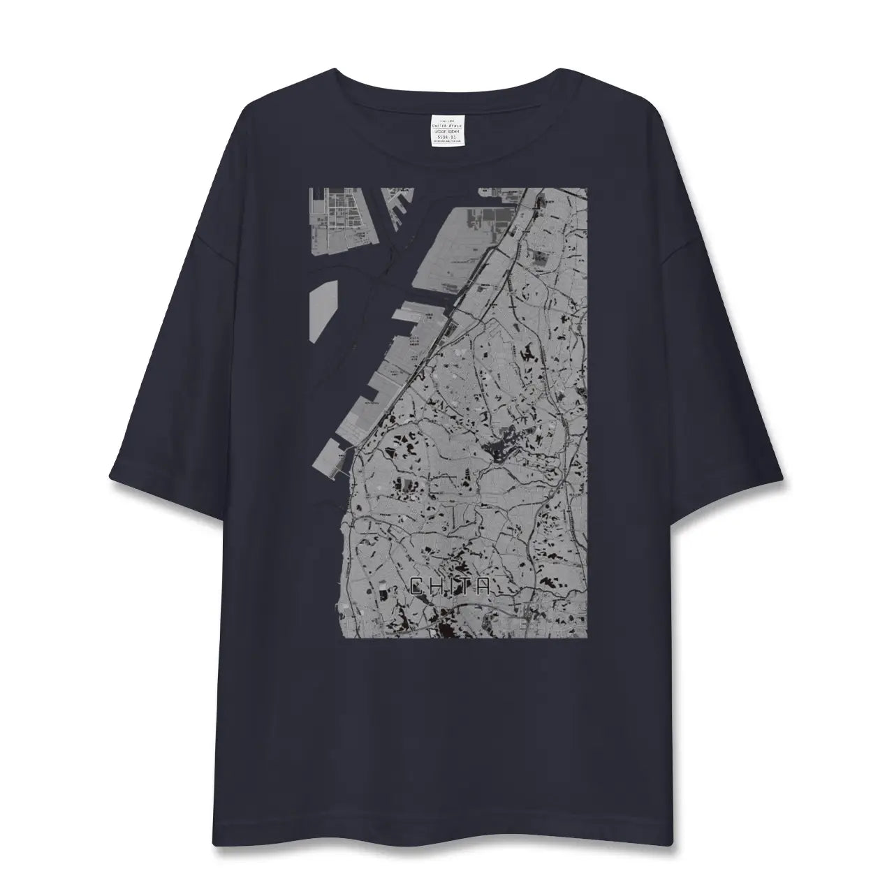 【知多（愛知県）】地図柄ビッグシルエットTシャツ