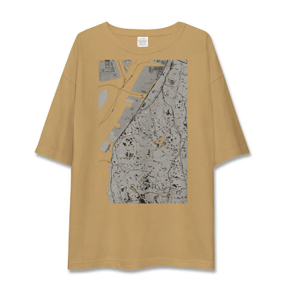 【知多（愛知県）】地図柄ビッグシルエットTシャツ