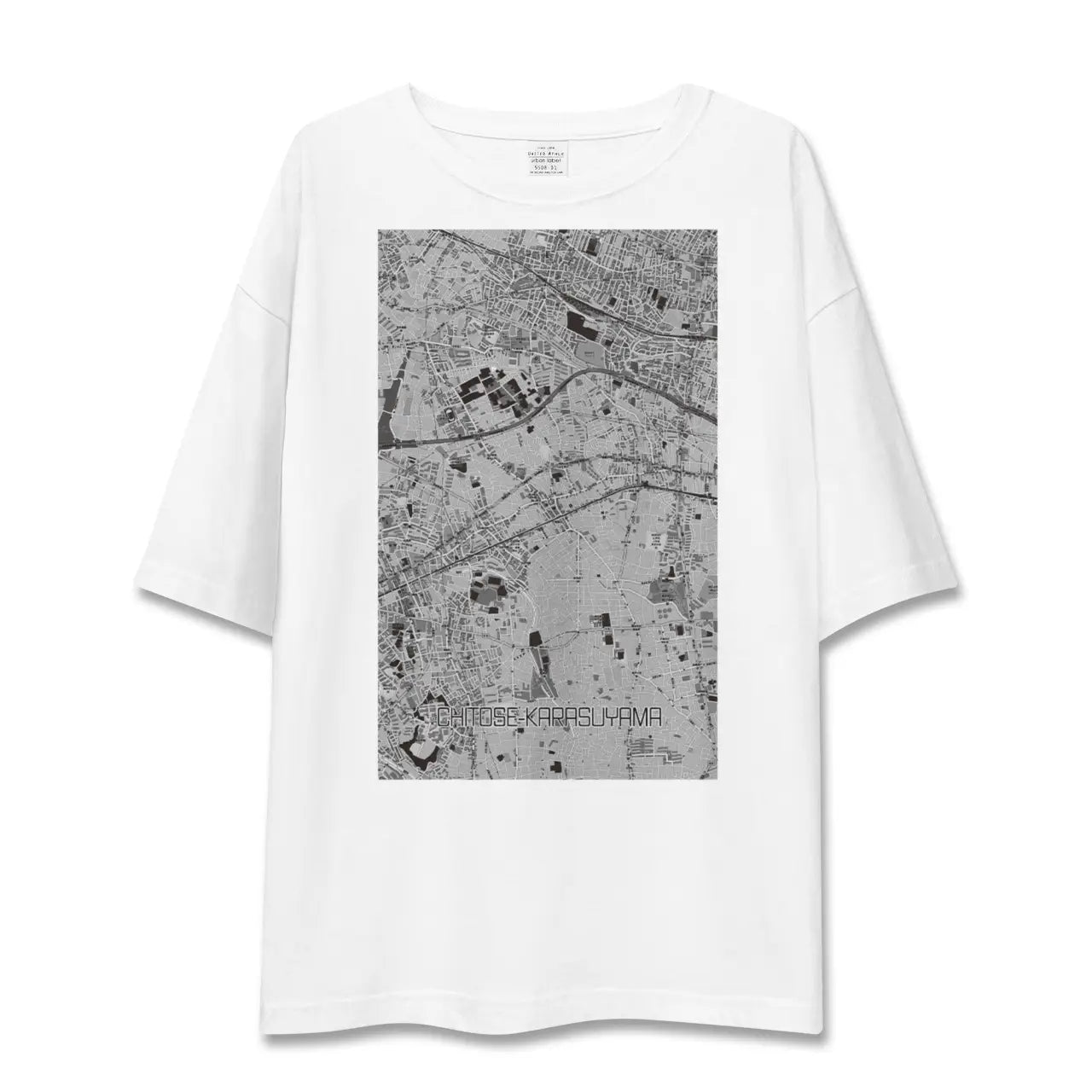 【千歳烏山（東京都）】地図柄ビッグシルエットTシャツ