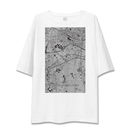 【千歳烏山（東京都）】地図柄ビッグシルエットTシャツ