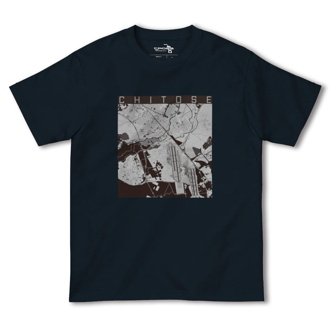 【千歳（北海道）】地図柄ヘビーウェイトTシャツ