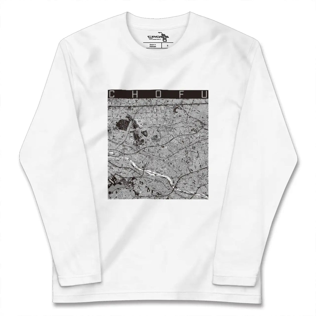 【調布2(東京都)】地図柄ロングスリーブTシャツ