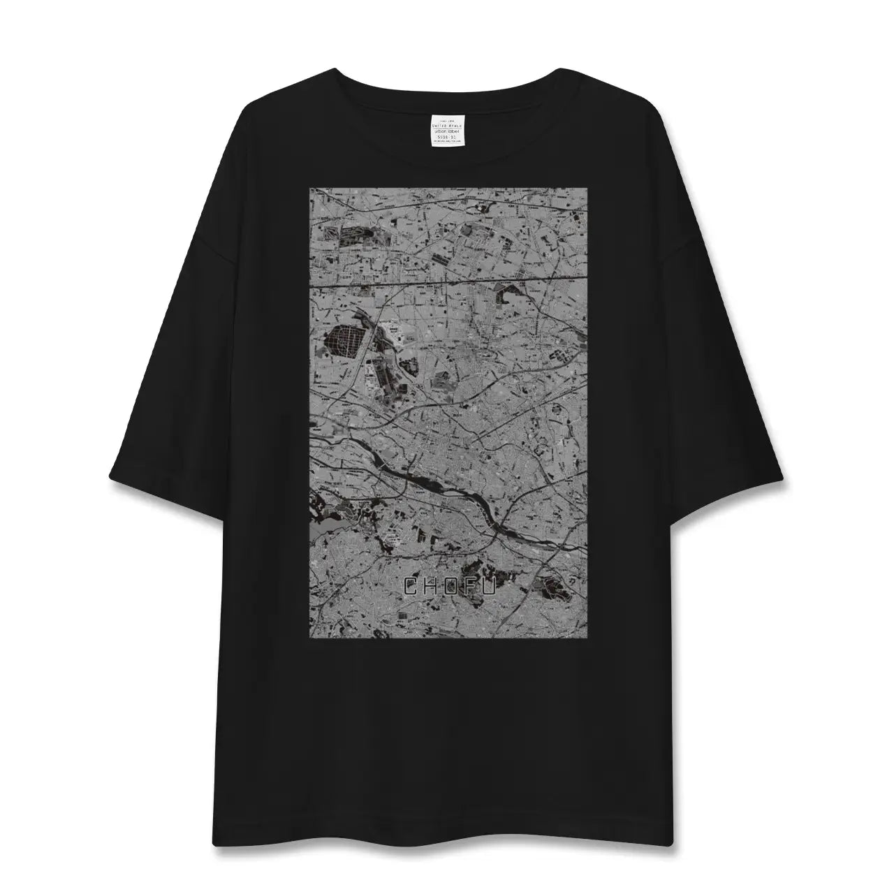 【調布2（東京都）】地図柄ビッグシルエットTシャツ