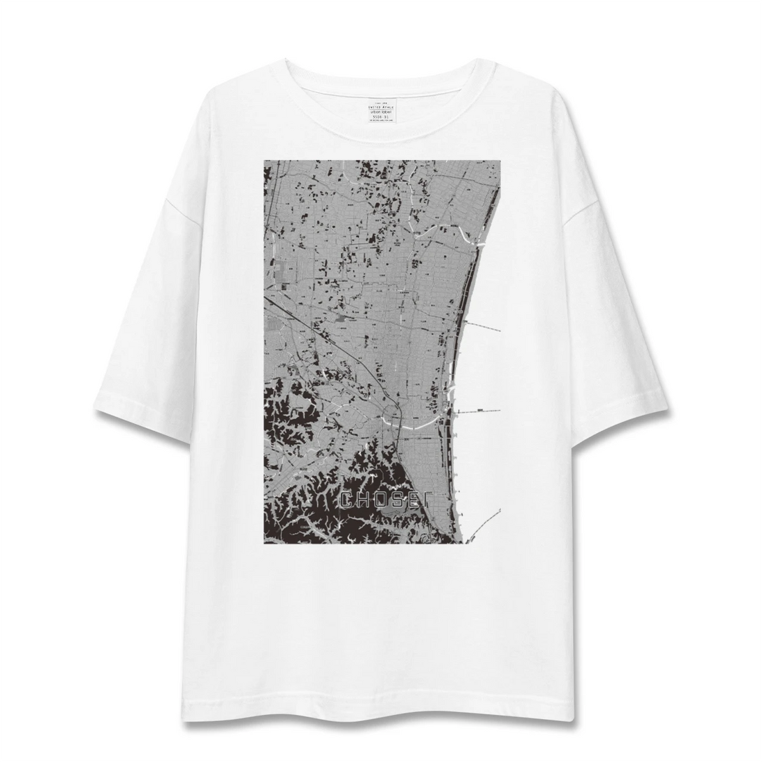 【長生(千葉県)】地図柄ビッグシルエットTシャツ