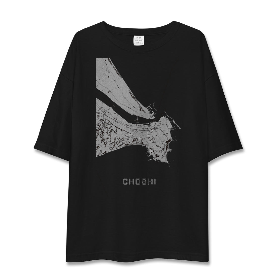 【銚子（千葉県）】地図柄ビッグシルエットTシャツ