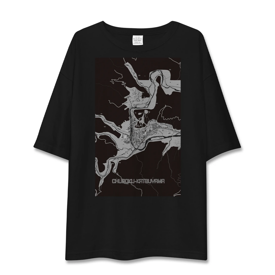 【中国勝山(岡山県)】地図柄ビッグシルエットTシャツ