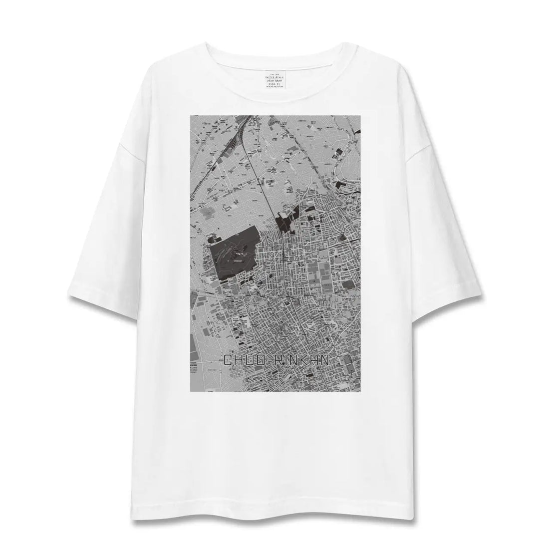 【中央林間(神奈川県)】地図柄ビッグシルエットTシャツ