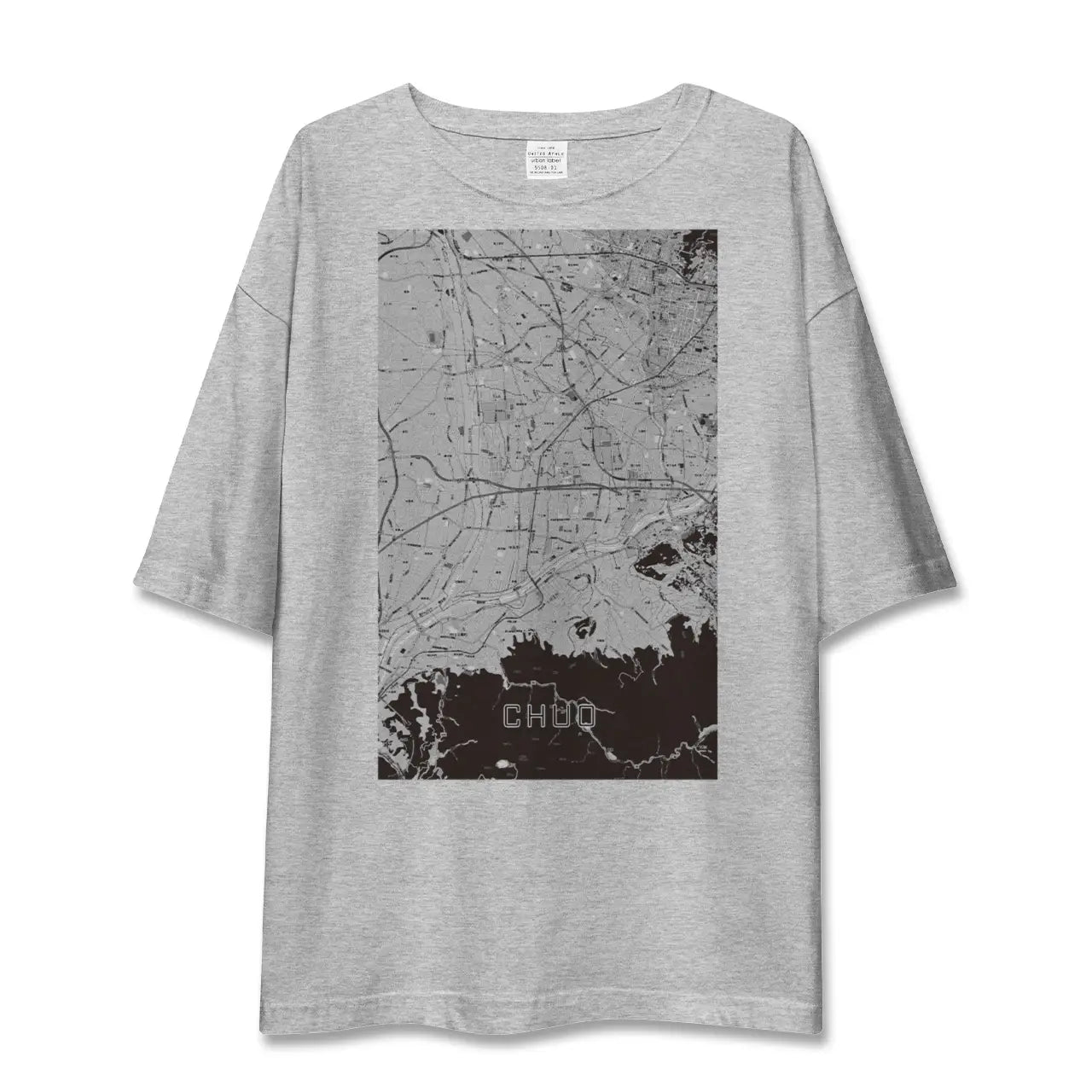 【中央（山梨県）】地図柄ビッグシルエットTシャツ