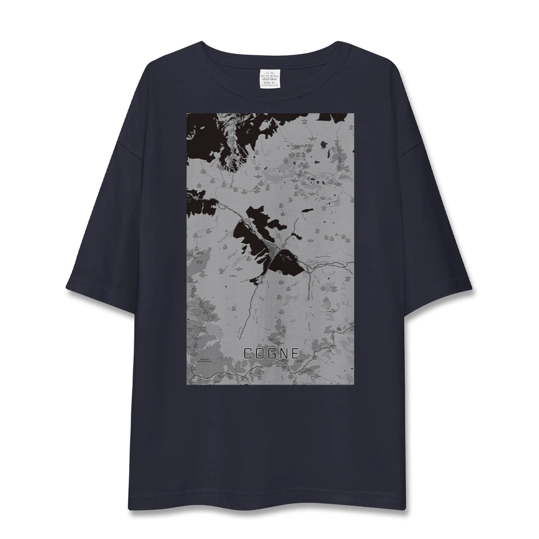 【コーニュ（イタリア）】地図柄ビッグシルエットTシャツ