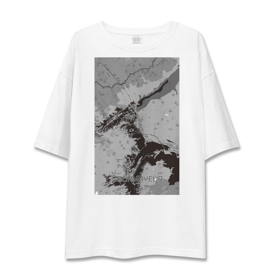 【クールマイユール(イタリア)】地図柄ビッグシルエットTシャツ