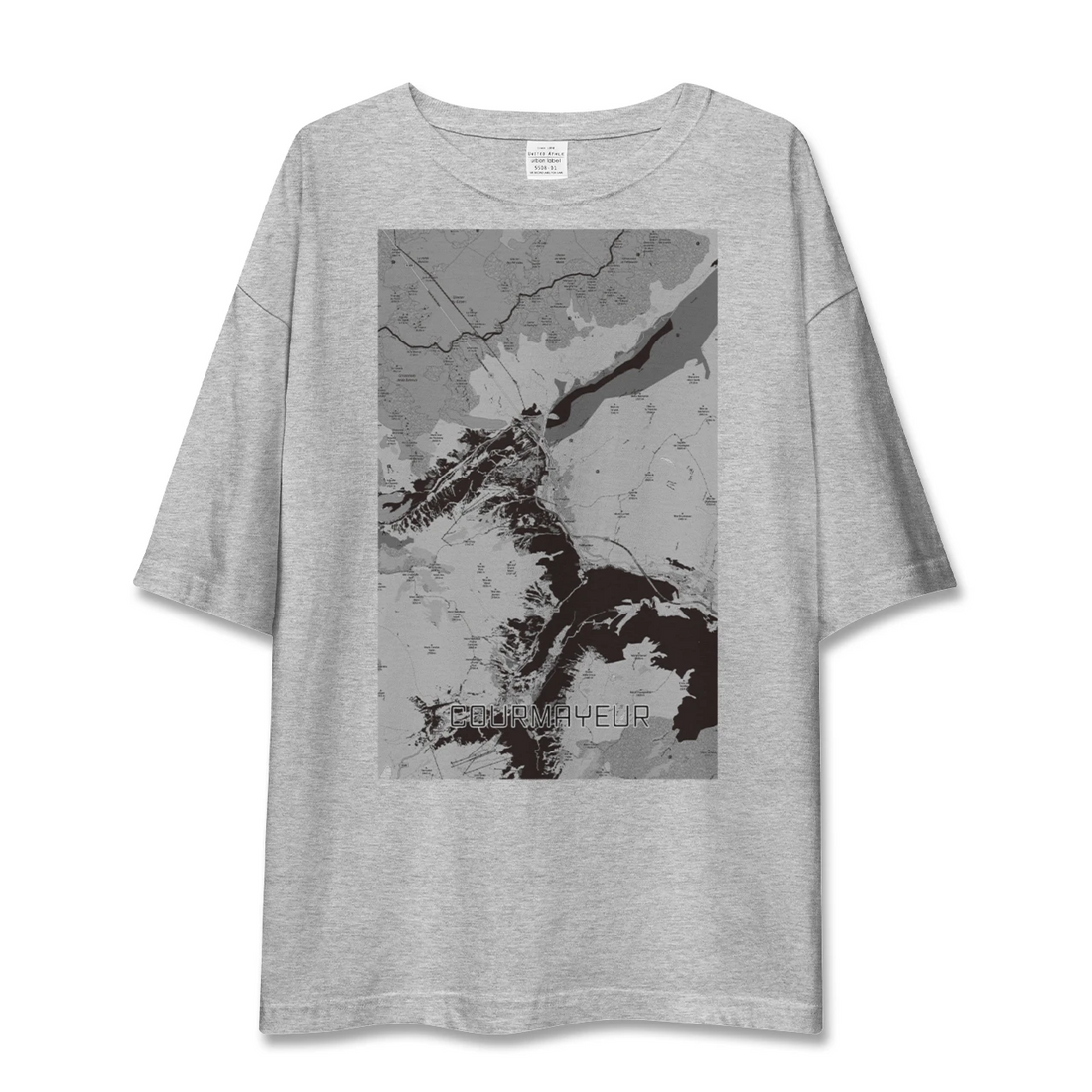 【クールマイユール（イタリア）】地図柄ビッグシルエットTシャツ