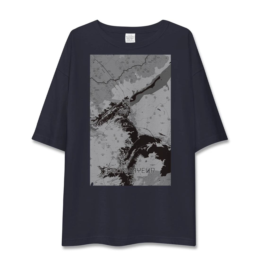 【クールマイユール（イタリア）】地図柄ビッグシルエットTシャツ