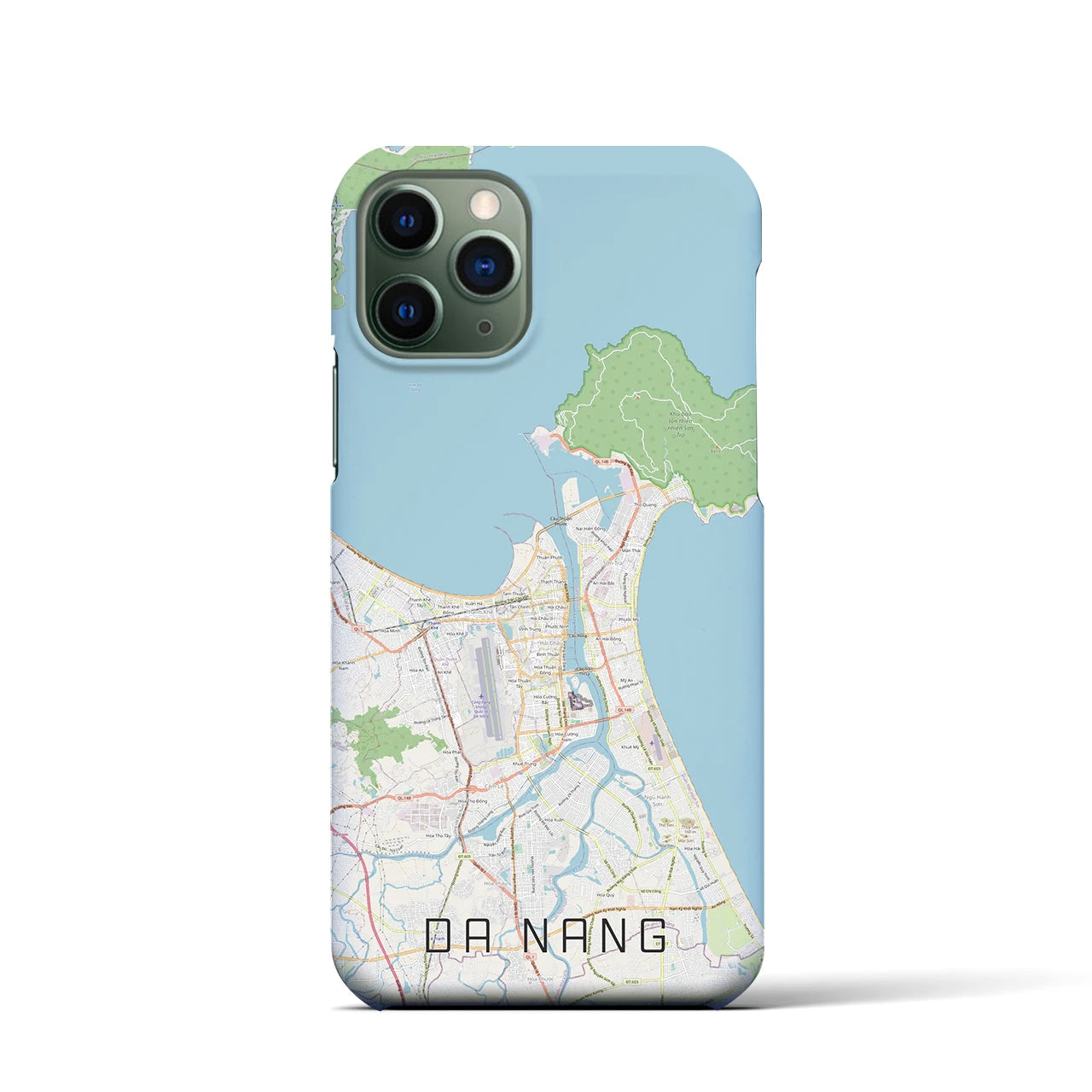 【ダナン】地図柄iPhoneケース（バックカバータイプ・ナチュラル）iPhone 11 Pro 用