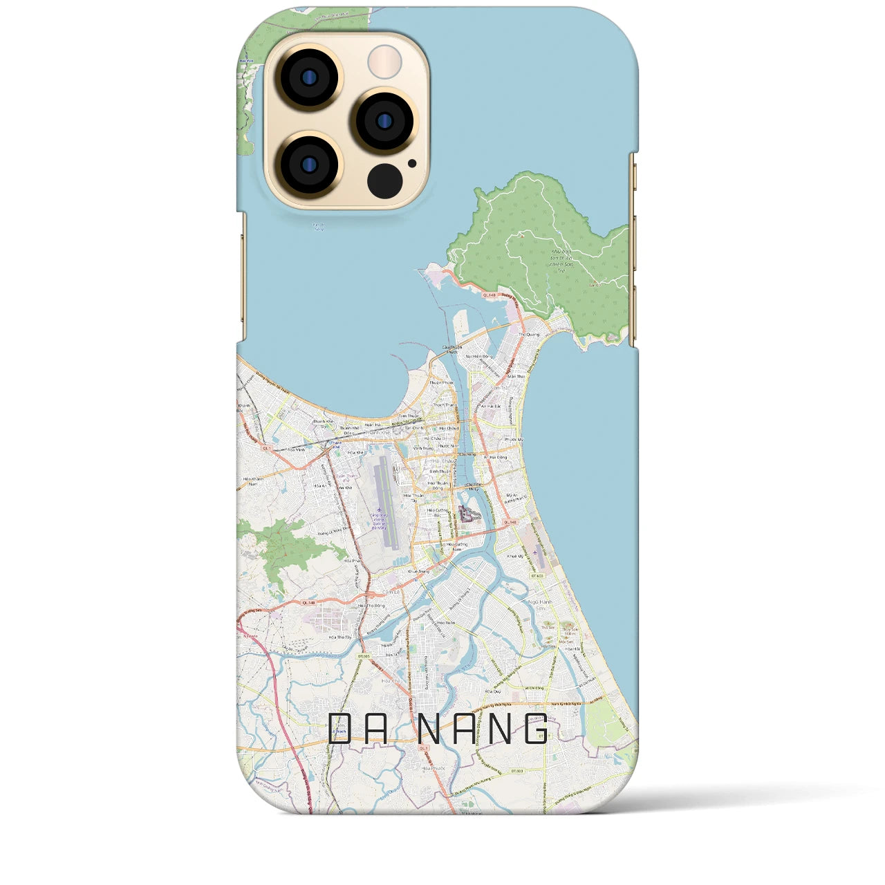 【ダナン】地図柄iPhoneケース（バックカバータイプ・ナチュラル）iPhone 12 Pro Max 用