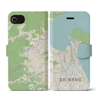 【ダナン（ベトナム）】地図柄iPhoneケース（手帳タイプ）ナチュラル・iPhone SE（第3 / 第2世代） / 8 / 7 / 6s / 6 用