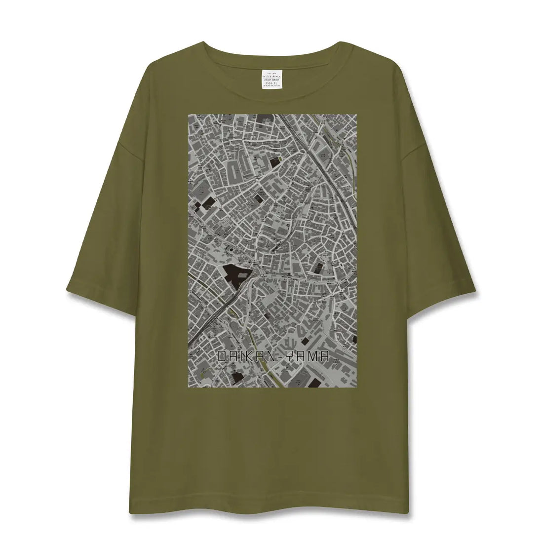 【代官山(東京都)】地図柄ビッグシルエットTシャツ