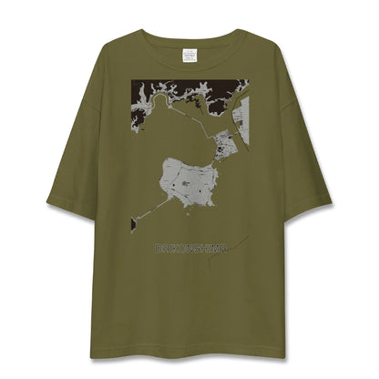 【大根島（島根県）】地図柄ビッグシルエットTシャツ