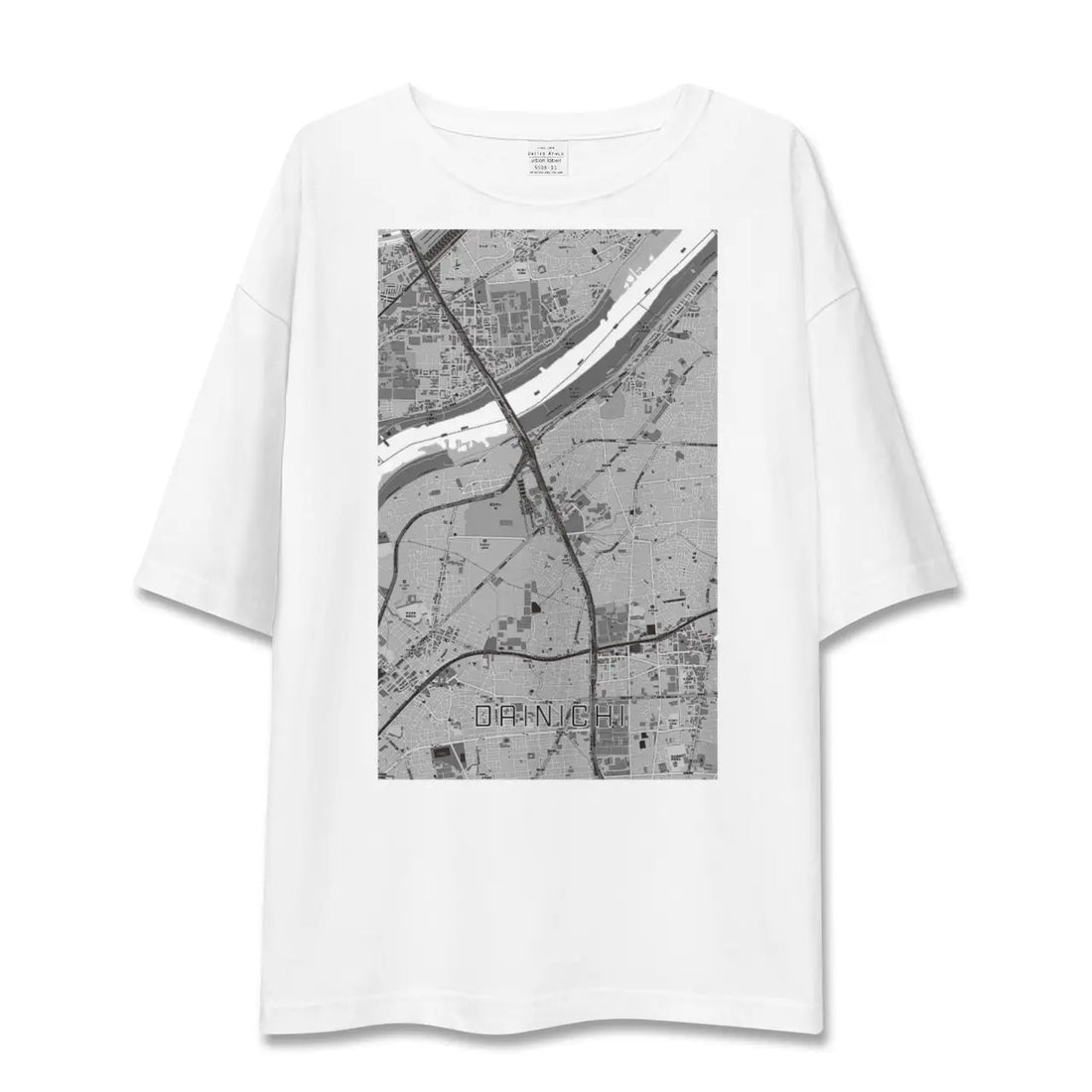 【大日(大阪府)】地図柄ビッグシルエットTシャツ