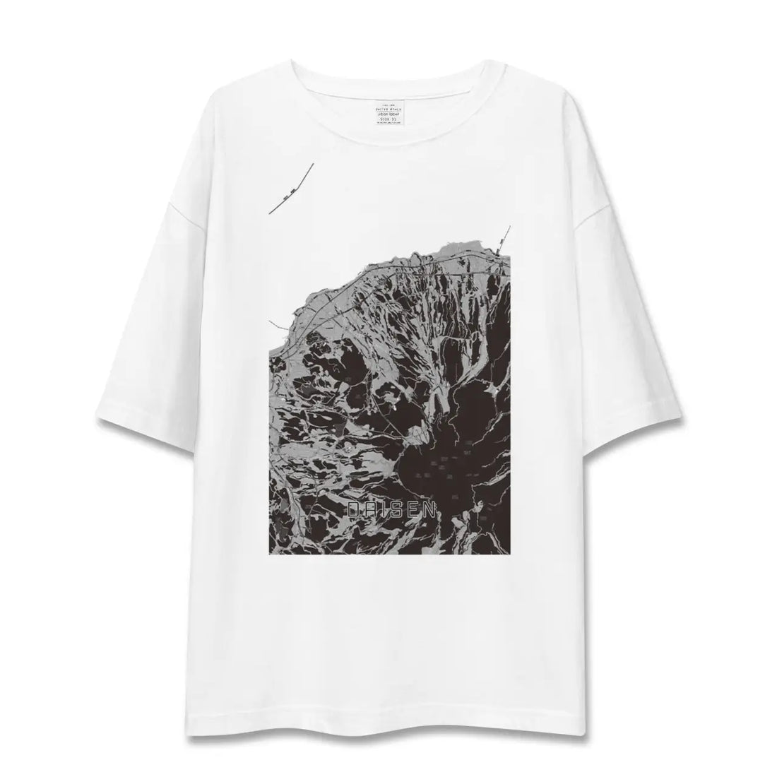 【大山(鳥取県)】地図柄ビッグシルエットTシャツ