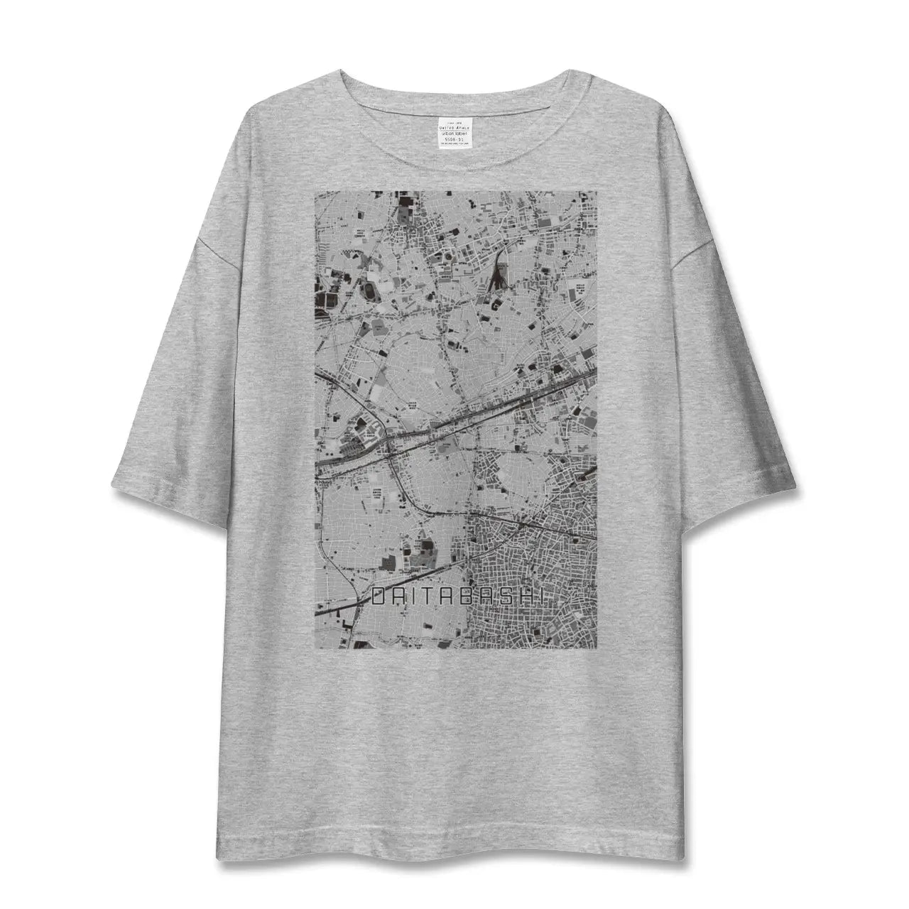 【代田橋（東京都）】地図柄ビッグシルエットTシャツ