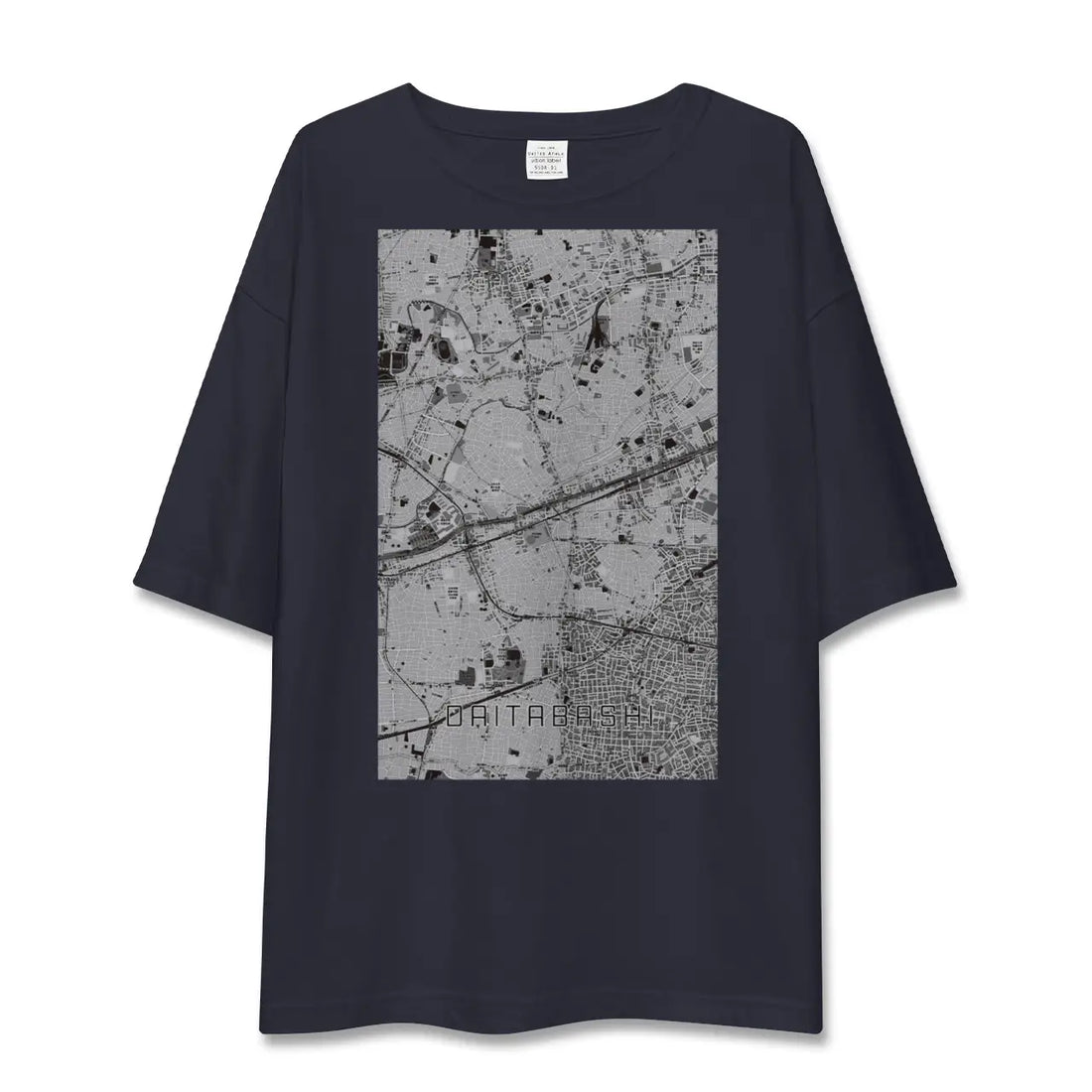 【代田橋（東京都）】地図柄ビッグシルエットTシャツ