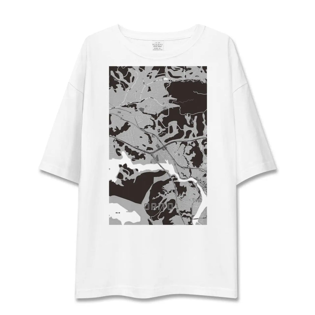 【大塔(長崎県)】地図柄ビッグシルエットTシャツ