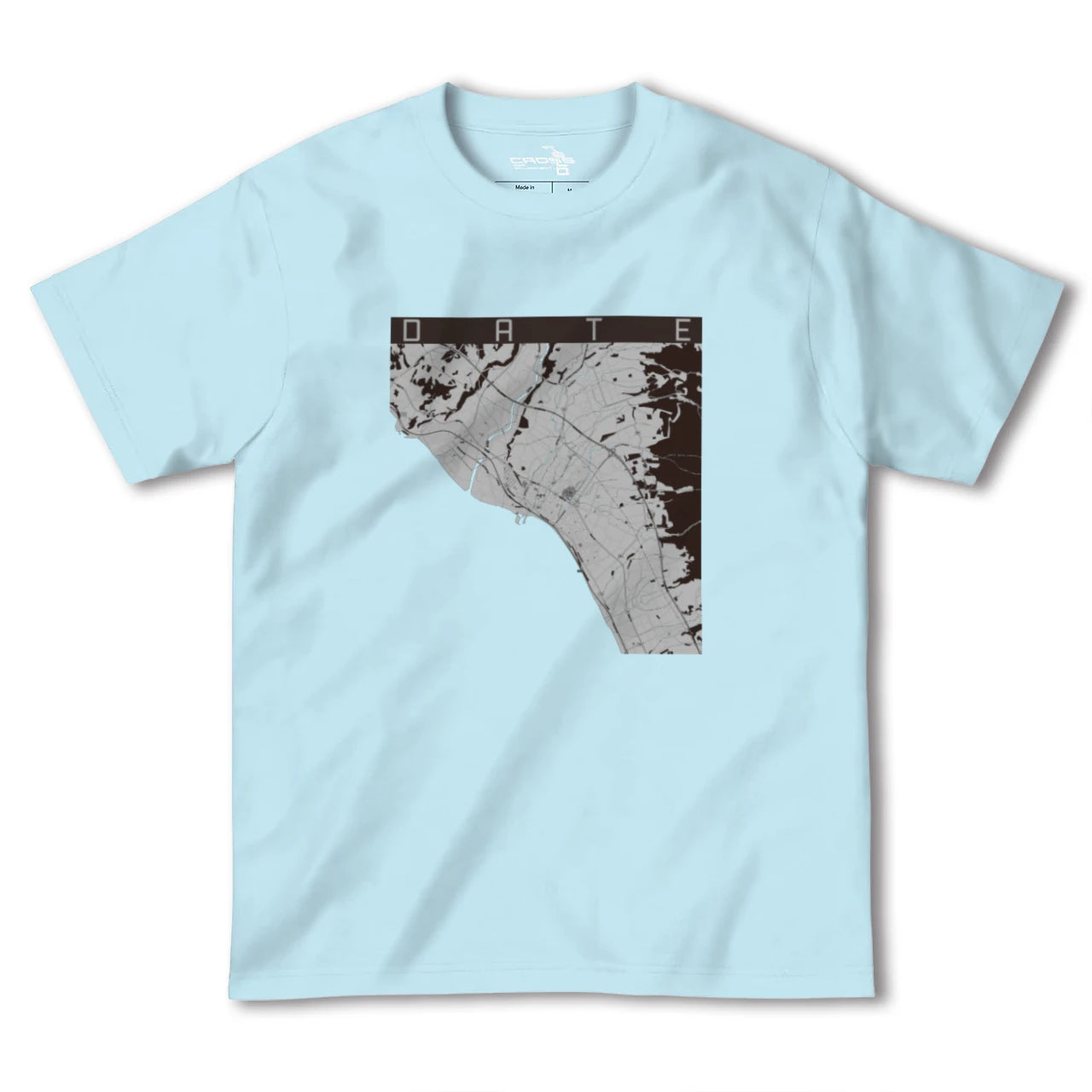 【伊達（北海道）（北海道）】地図柄ヘビーウェイトTシャツ