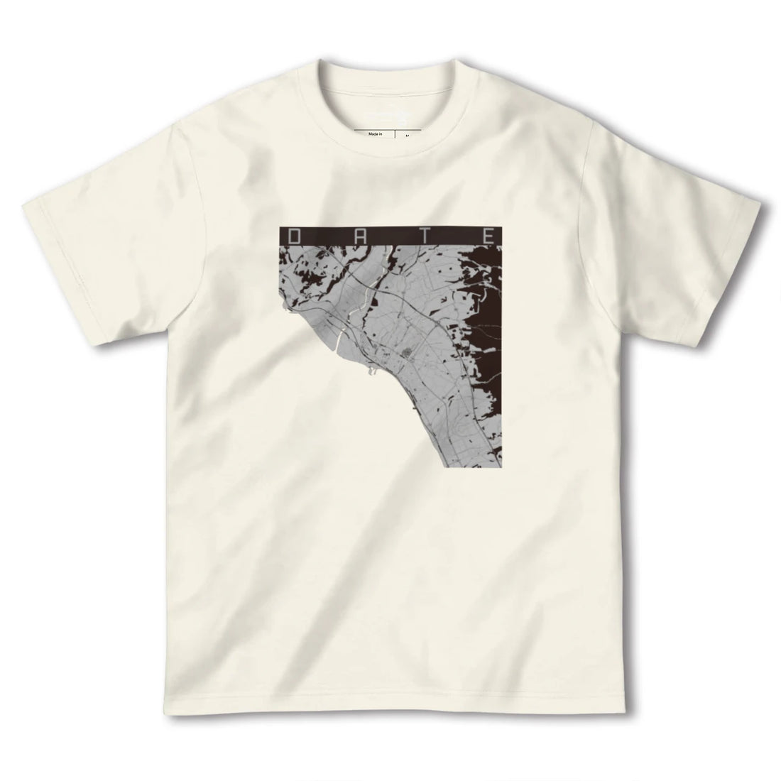 【伊達（北海道）（北海道）】地図柄ヘビーウェイトTシャツ