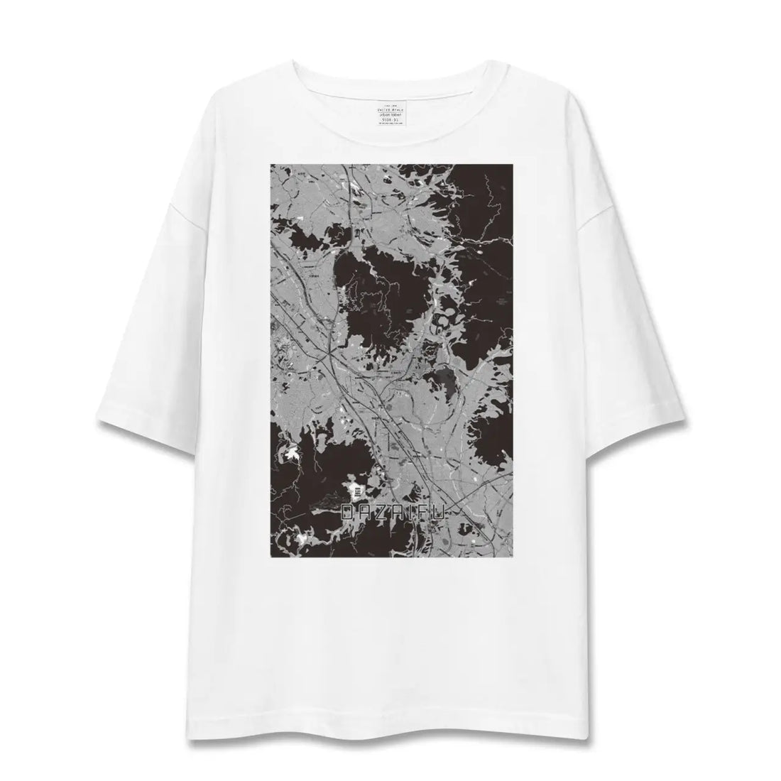 【太宰府(福岡県)】地図柄ビッグシルエットTシャツ