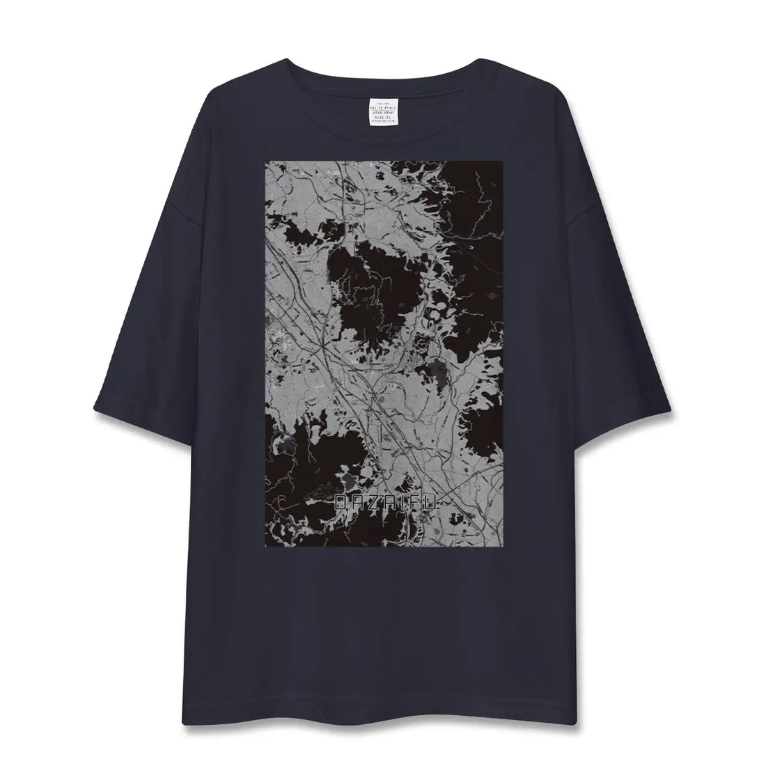 【太宰府(福岡県)】地図柄ビッグシルエットTシャツ