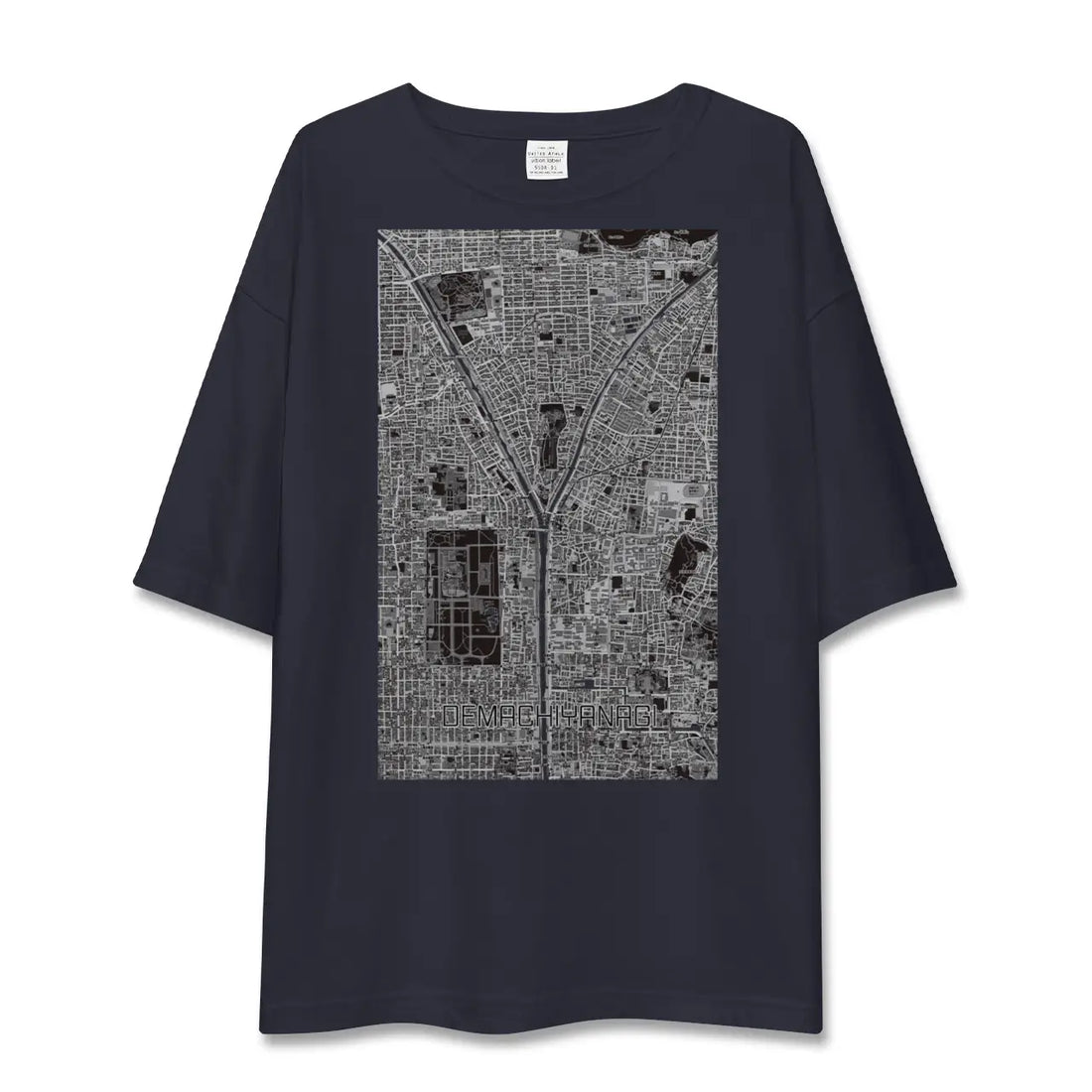 【出町柳（京都府）】地図柄ビッグシルエットTシャツ