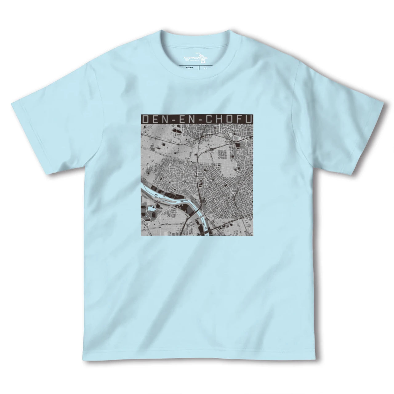 【田園調布（東京都）】地図柄ヘビーウェイトTシャツ