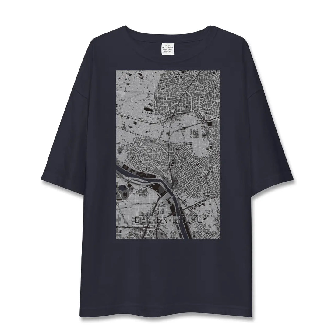 【田園調布（東京都）】地図柄ビッグシルエットTシャツ