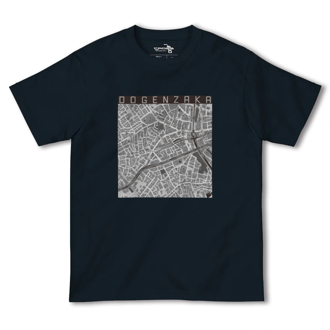 【道玄坂(東京都)】地図柄ヘビーウェイトTシャツ