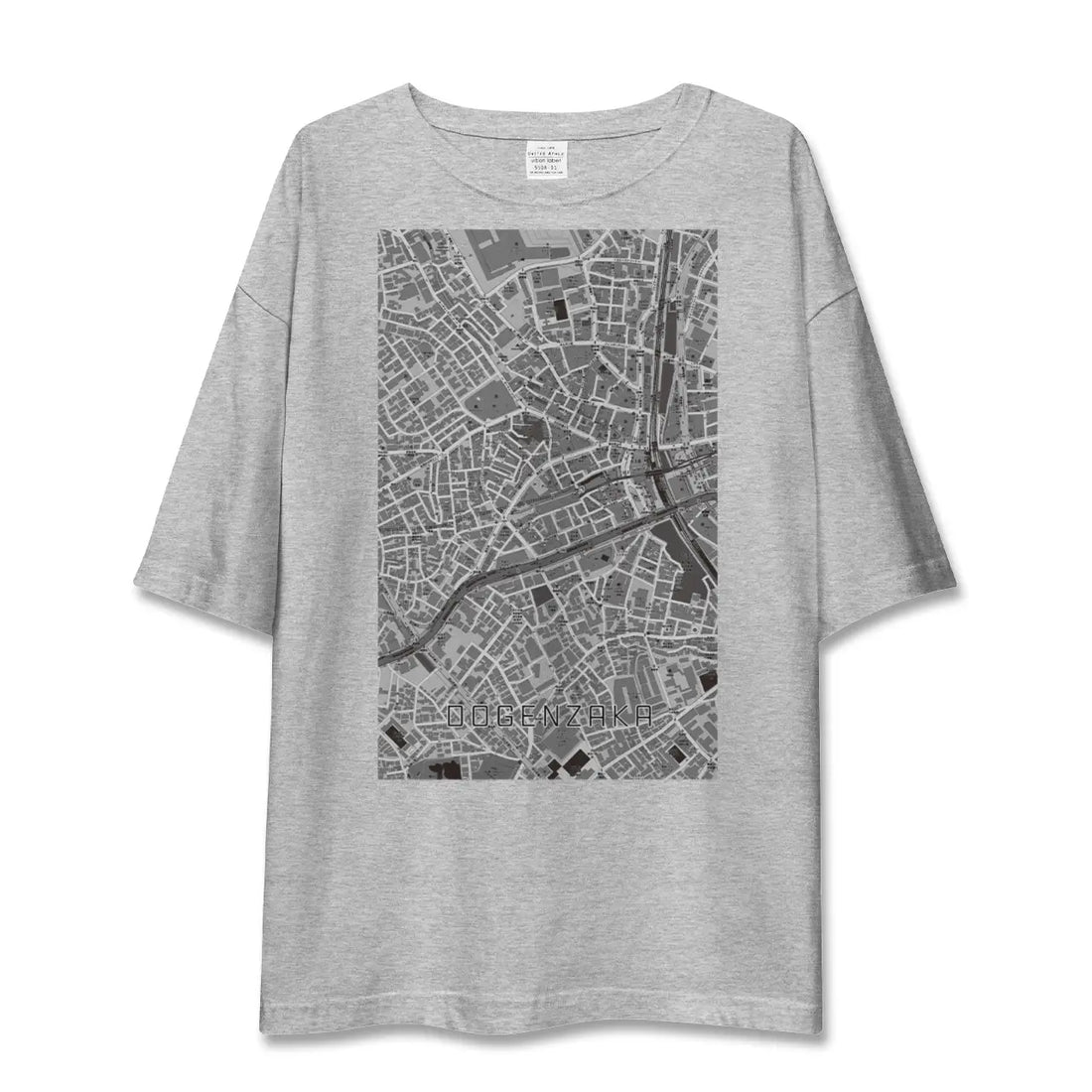【道玄坂（東京都）】地図柄ビッグシルエットTシャツ