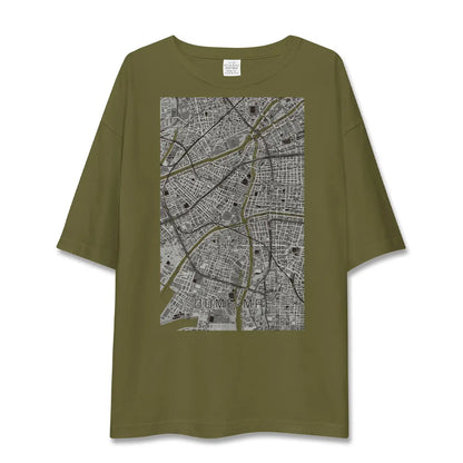 【ドーム前（大阪府）】地図柄ビッグシルエットTシャツ