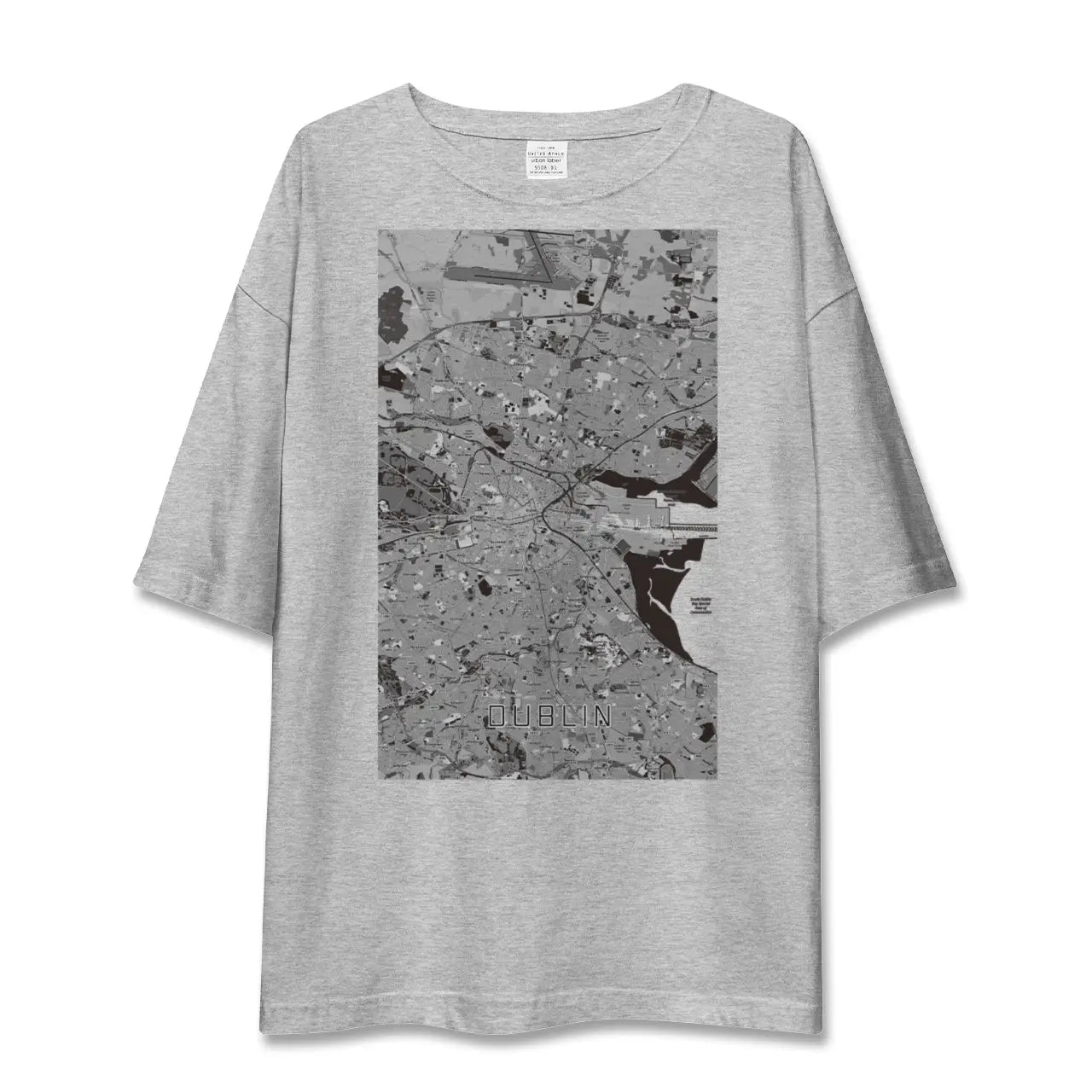 【ダブリン（アイルランド）】地図柄ビッグシルエットTシャツ
