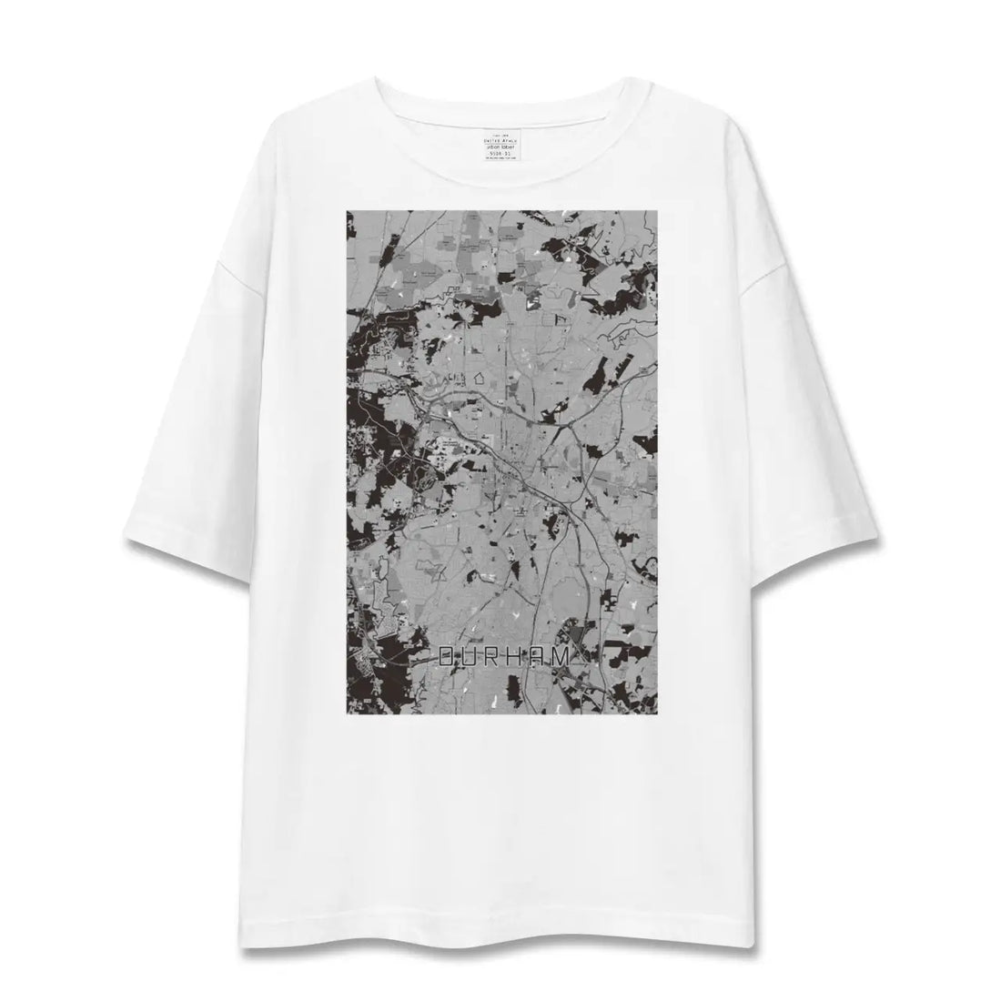 【ダーラム（アメリカ）】地図柄ビッグシルエットTシャツ