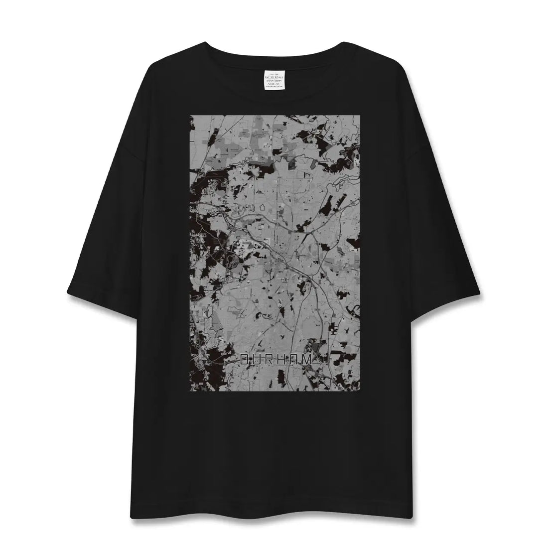 【ダーラム（アメリカ）】地図柄ビッグシルエットTシャツ