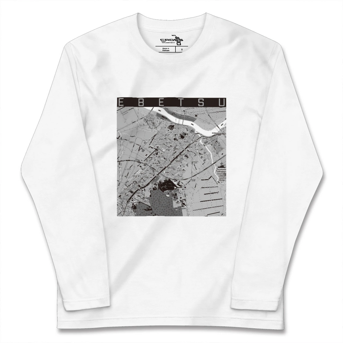 【江別(北海道)】地図柄ロングスリーブTシャツ