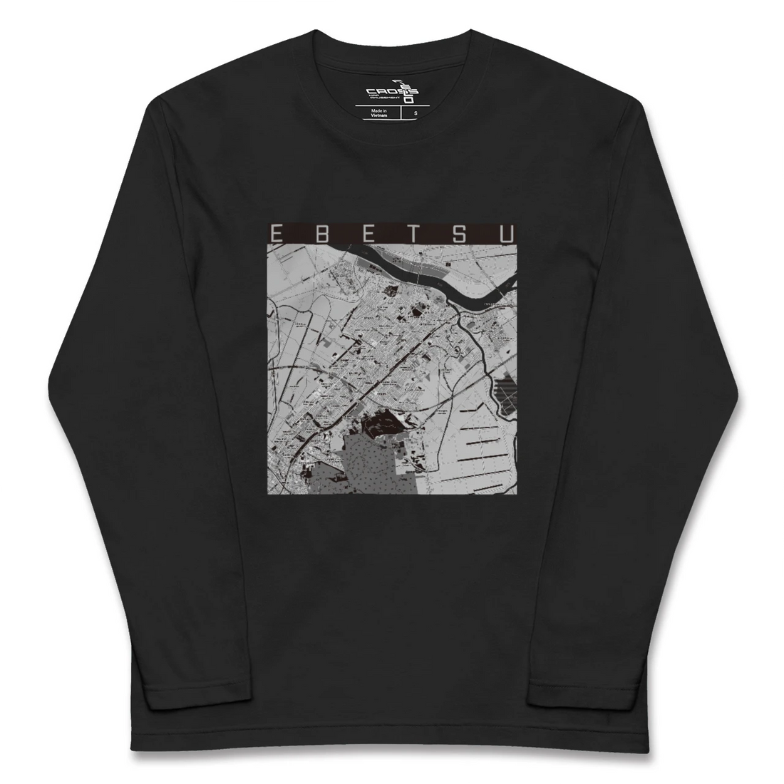 【江別(北海道)】地図柄ロングスリーブTシャツ