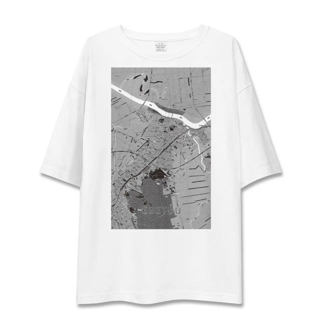 【江別（北海道）】地図柄ビッグシルエットTシャツ