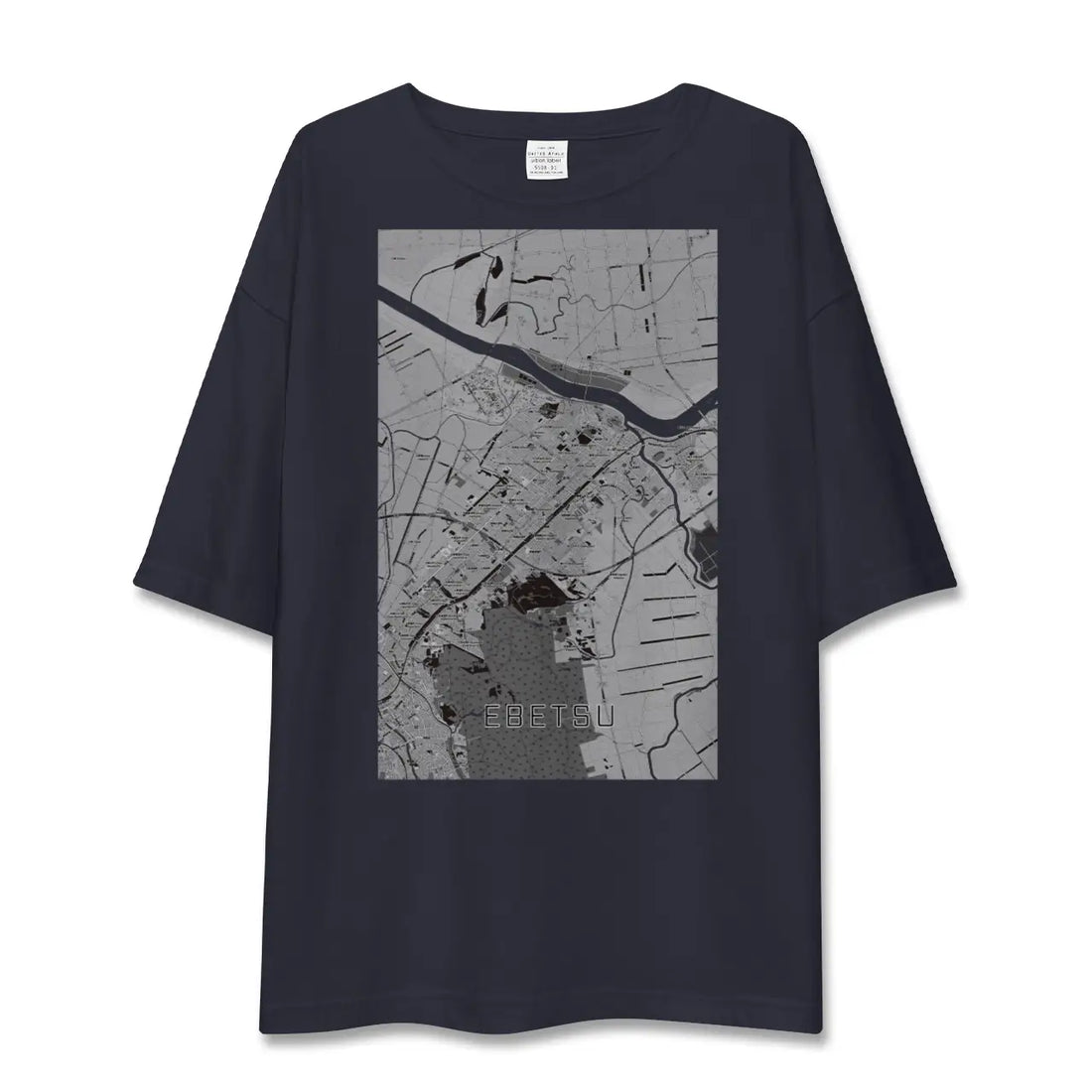 【江別（北海道）】地図柄ビッグシルエットTシャツ