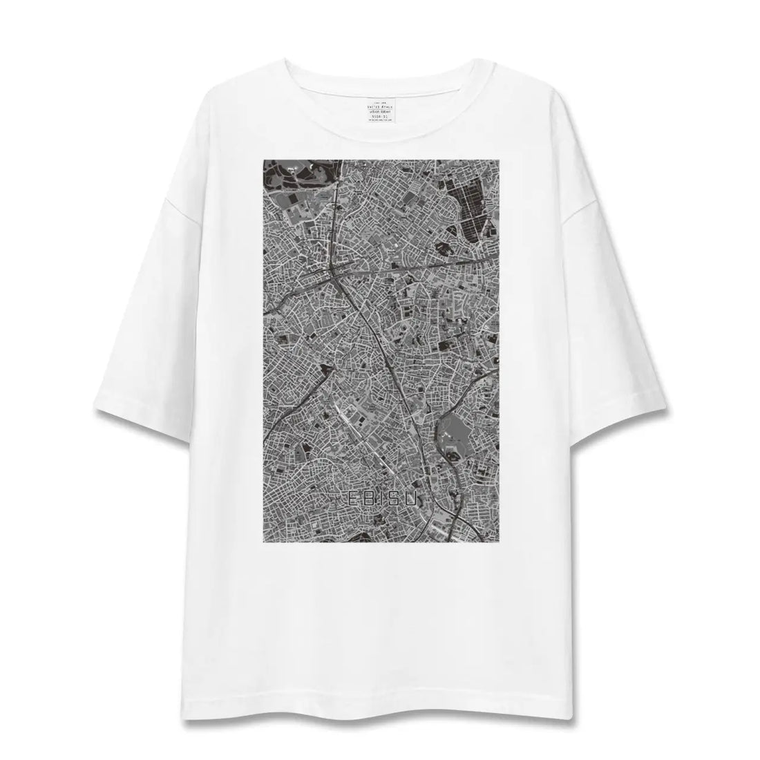 【恵比寿(東京都)】地図柄ビッグシルエットTシャツ