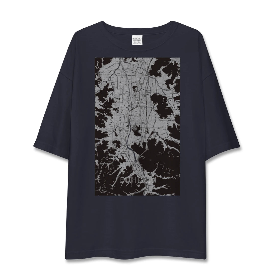 【越前（福井県）】地図柄ビッグシルエットTシャツ