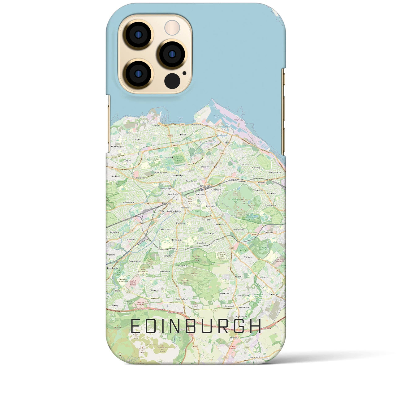 【エディンバラ】地図柄iPhoneケース（バックカバータイプ・ナチュラル）iPhone 12 Pro Max 用