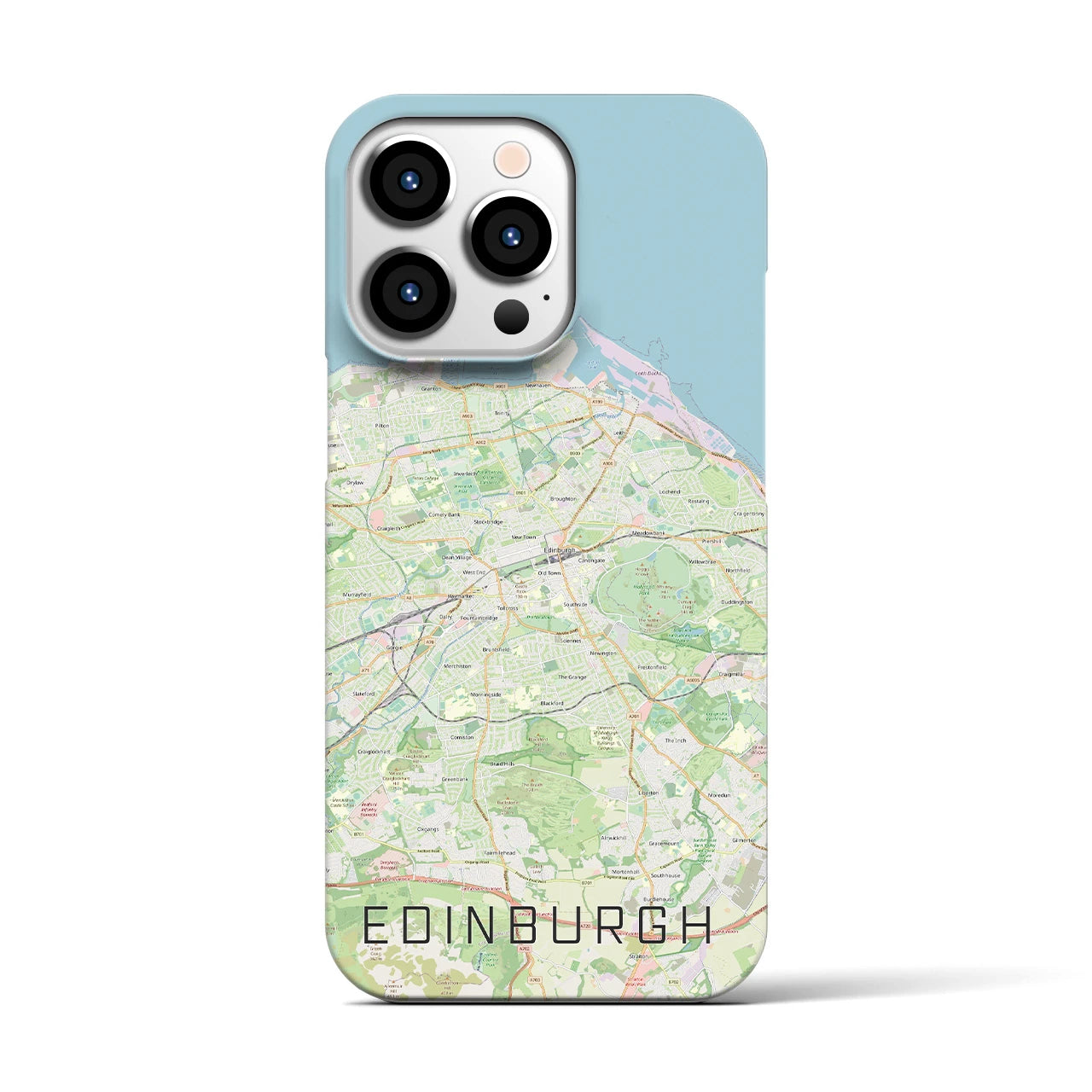 【エディンバラ】地図柄iPhoneケース（バックカバータイプ・ナチュラル）iPhone 13 Pro 用