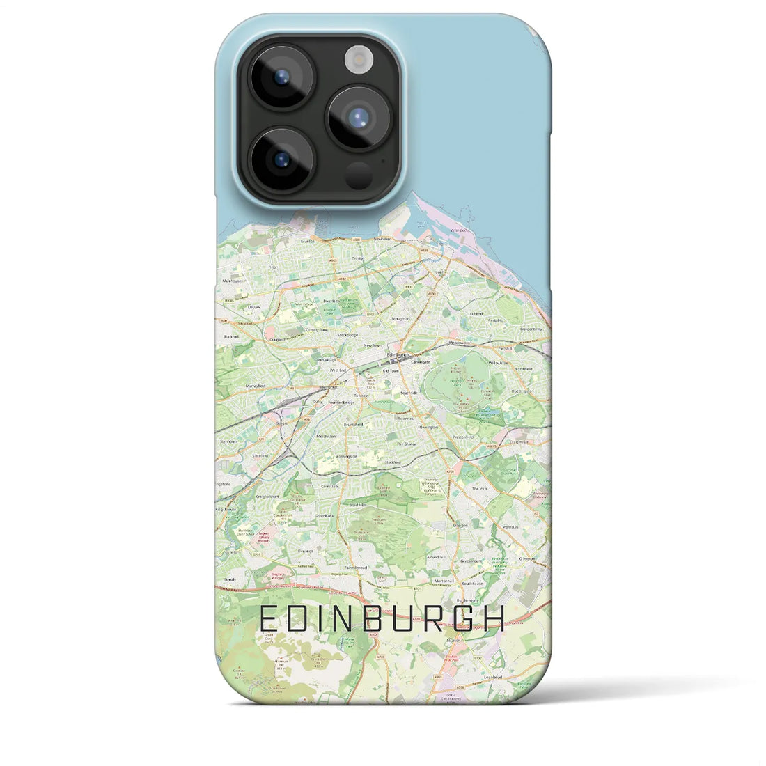 【エディンバラ】地図柄iPhoneケース（バックカバータイプ・ナチュラル）iPhone 15 Pro Max 用